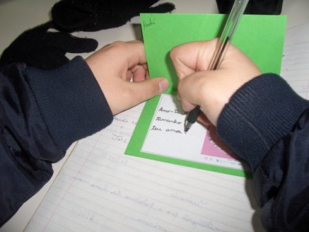"Escrevo aqui o quanto gosto de ti" - 5º B